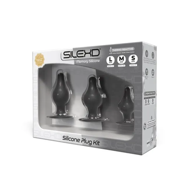 Набор анальных пробок Orion SilexD Silicone Plug Kit, 3 шт