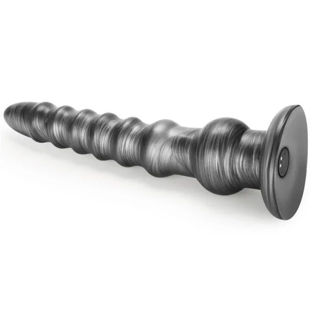 Вибратор King Sized Vibrating Vibrax Slider 12.5", 32.3 см (серый)