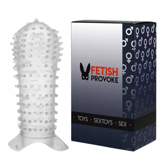 Fetish Provoke Clear Power N05 - Nakładka na penisa, Przezroczysty, 12 cm, One size