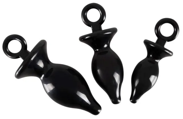 Набор анальных пробок Orion Anal Training Set, 3 шт (черный)