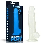 Lovetoy Lumino Play - Dildo, Niebieski, 21, 5 cm