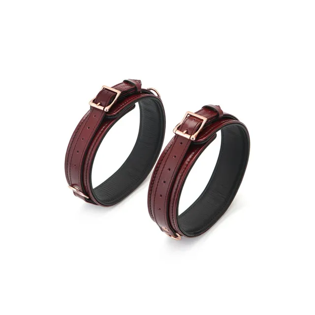 Фиксаторы для ног Liebe Seele Wine Thigh Cuffs, S (бордовый)