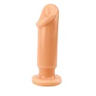 Prof.Jason C Large Slim Dildo - Korek analny, W kolorze cielistym, 16, 5 cm