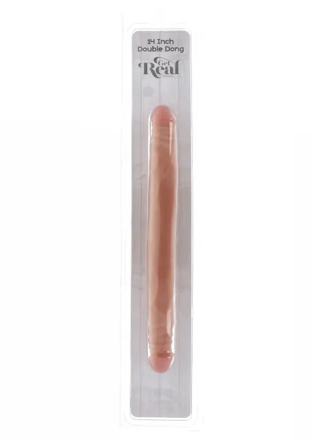 Двухсторонний фаллоимитатор Get Real Double Dong 14 Inch, 35.5 см (телесный)