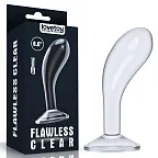 Стимулятор простаты LoveToy Flawless, 15 см (прозрачный)
