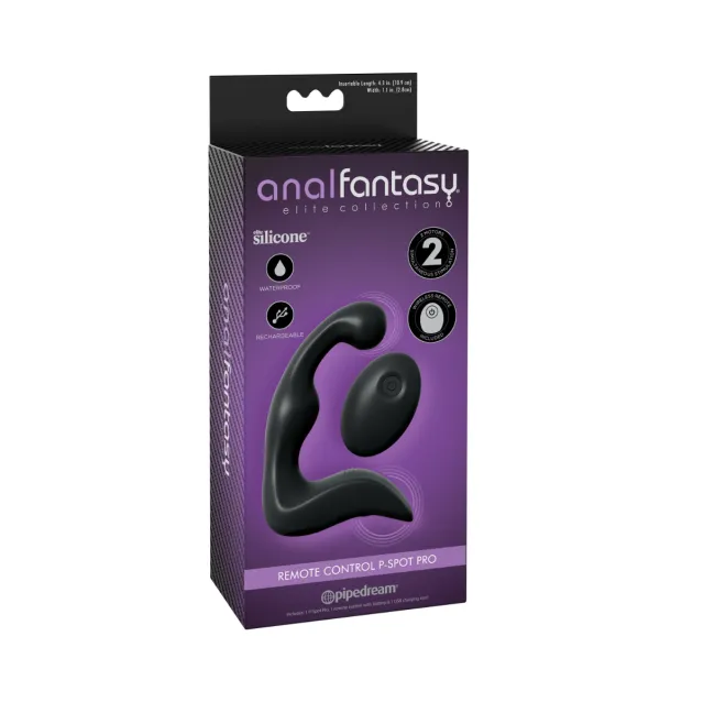 Стимулятор простаты Pipedream Remote Control P-Spot Pro, 14.2 см (черный)