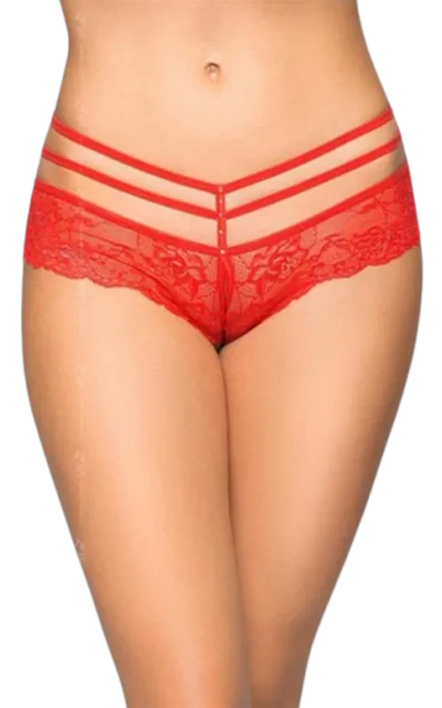 Трусики SoftLine Tongs 2476, S/M (красный)