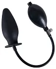 You2Toys True Black Inflatable Anal Plug - Korek analny, Czarny, 11, 5 cm