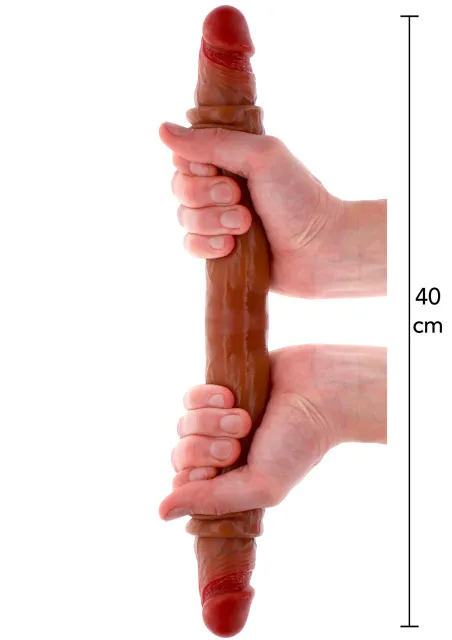 Get Real Foreskin D-Dong - Dildo, Brązowy, 40 cm