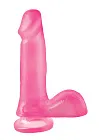 Basix Rubber Works SC Dong - Dildo, Różowy, 15 cm