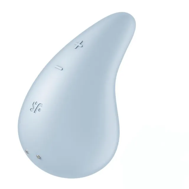 Satisfyer Dew Drop - Wibrator łechtaczkowy, Niebieski, 8.1 cm