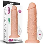 Реалистичный вибратор LoveToy, 28 см (телесный)