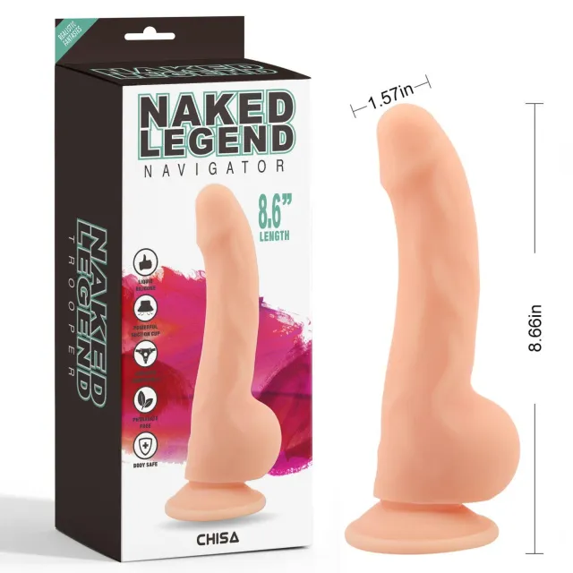 Фаллоимитатор Navigato Flesh, 22 см (телесный)