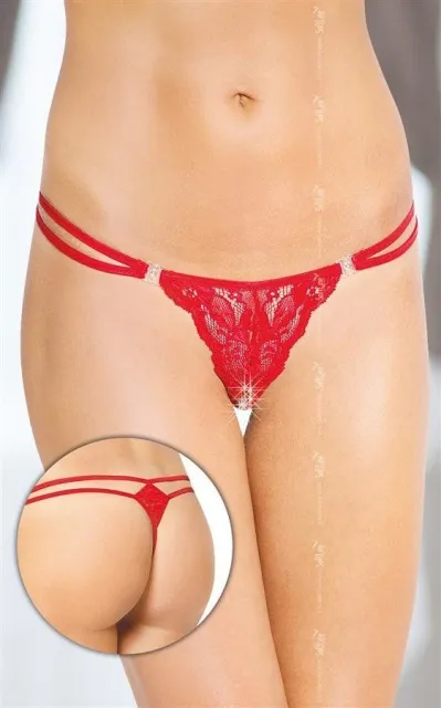 Трусики-стринги Softline G-String 2444, S-L (красный)