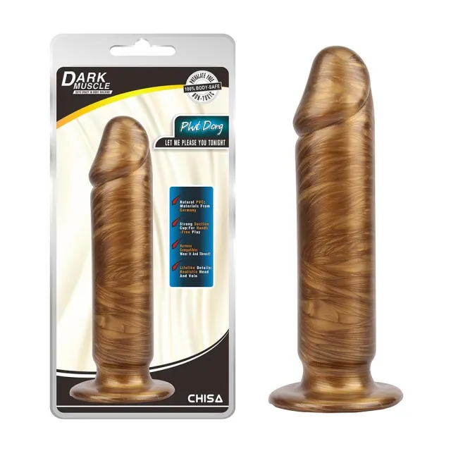 Фалоімітатор Dark Muscle Phut Dong, 22 см (золотий)