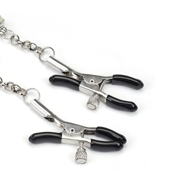 Затискачі для сосків Liebe Seele Glow-in-dark Nipple Clamps (синій)