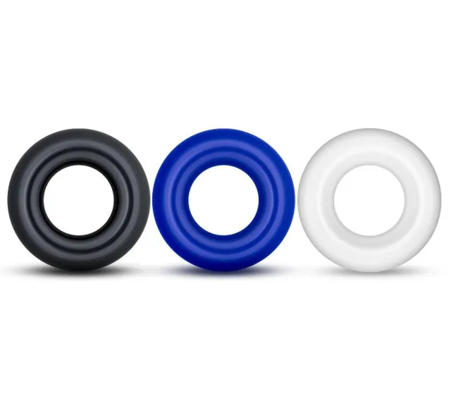 Набор эрекционных колец Power Plus Cock Ring Series Triple Donut, 3 шт (мульти)
