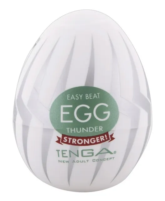 Мастурбатор яйце Tenga Egg Stronger Thunder (білий)
