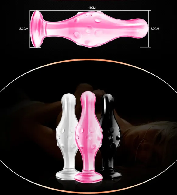 Скляний фалоімітатор LoveToy 4.5" Glass Romance, 11,5 см (чорний)