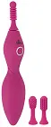 Sweet Smile Spot Vibrator With 3 Tips - Masażer łechtaczki, Różowy, 17, 9 cm