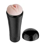 Мастурбатор Baile Pink Pussy с вибрацией, 23 см (телесный)