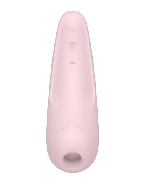 Satisfyer Curvy 2+ - Bezdotykowy stymulator łechtaczki z wibracjami, Różowy, 13, 5 cm