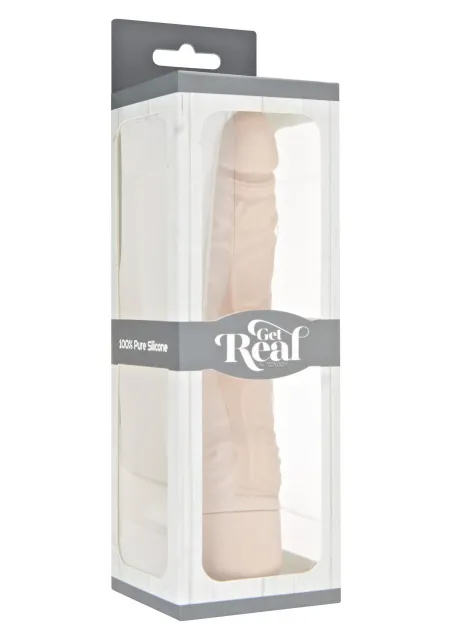 Вибратор ToyJoy Classic Slim, 20.7 см (телесный)