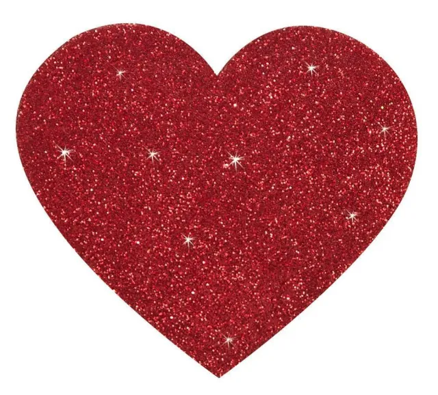 Наклейки для сосков Titty Sticker Heart (красный)