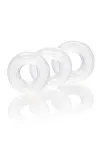 CalExotics 3 Stacker Rings - Zestaw pierścieni erekcyjnych, Przezroczysty
