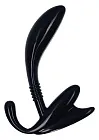 Стимулятор простаты Apollo Curved Prostate Probe, 11,5 см (черный)