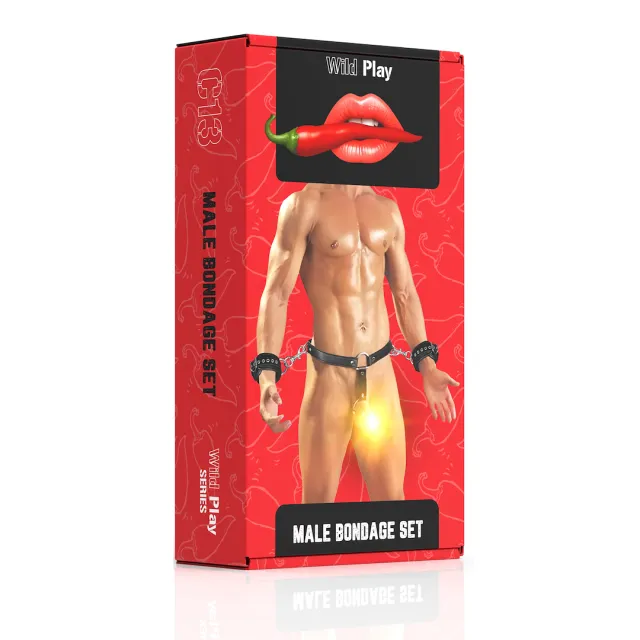EROSPACE Wild Play C13 - Zestaw BDSM, Czarny