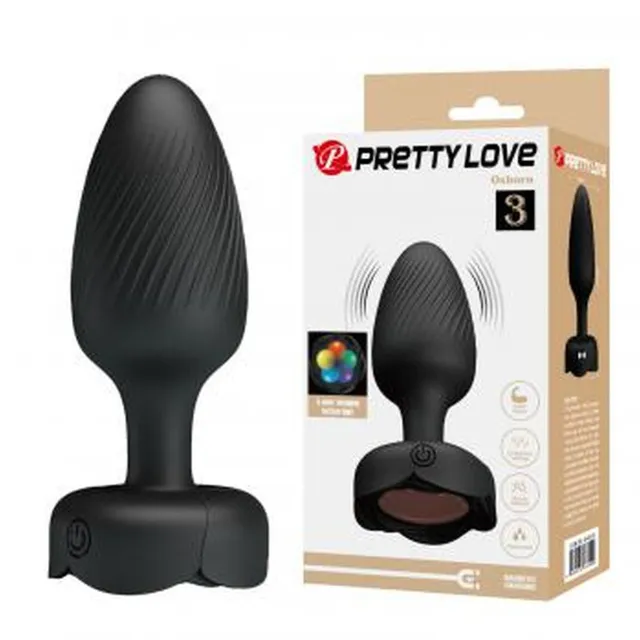 Анальная пробка Pretty Love Osborn, 9.8 см (черный)