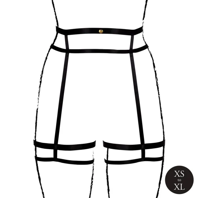 Пояс для чулок Le Désir Double Strap Garter, One Size (черный)