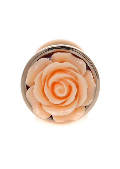 Анальная пробка B - Series HeavyFun Plug-Jewellery Red Gold, 7 см (персиковый)