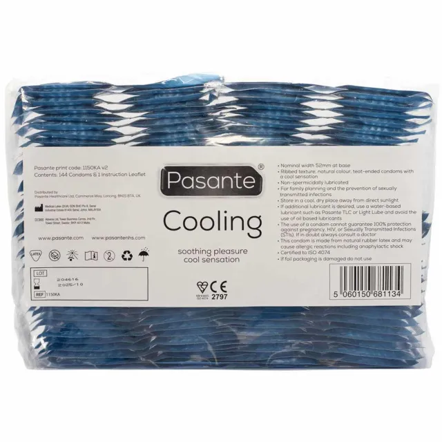 Презервативы Pasante Cooling, 144 шт