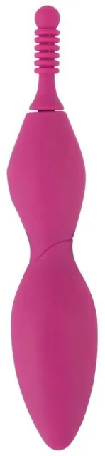 Кліторальний вібратор Sweet Smile Spot Vibrator With 3 Tips, 17,9 см (рожевий)