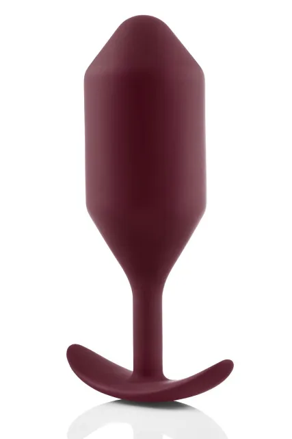 Анальна пробка B-Vibe Snug Plug 5, 16 см (бордовий)
