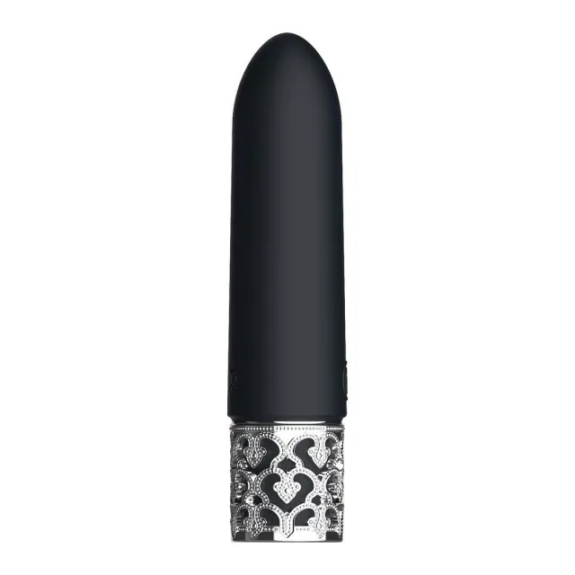 Мини-вибратор Royal Gems Imperial, 10 см (черный)