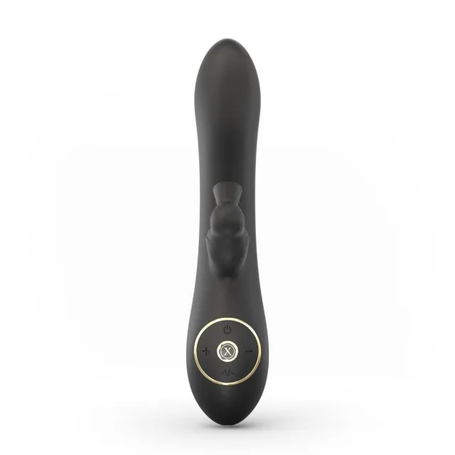 Вакуумний вібратор-кролик Dorcel Divine Rabbit, 20,5 см (чорний)