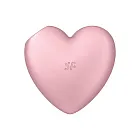 Satisfyer Cutie Heart - Bezdotykowy stymulator łechtaczki z wibracjami, Różowy, 7.8 cm
