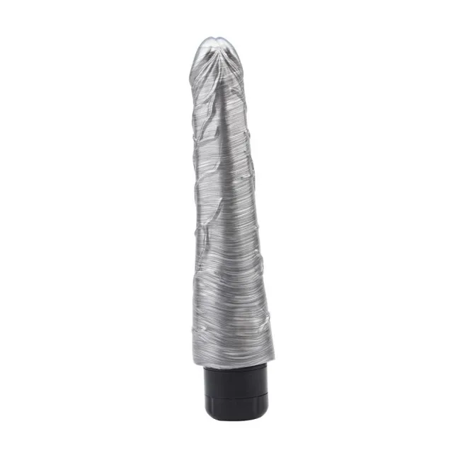 DarkMuscle Johnny Boner - Wibrator, Srebro, 23 cm