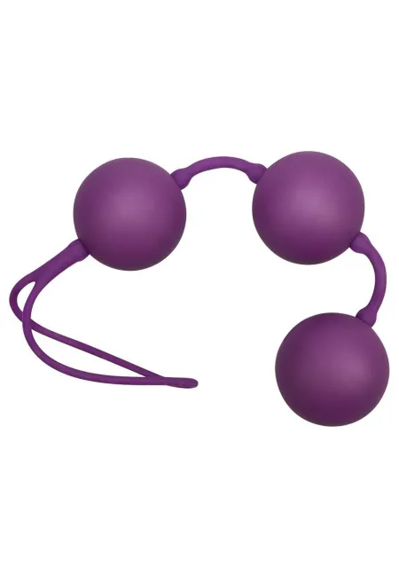 Вагінальні кульки Velvet Balls Triple, 19 см (фіолетовий)