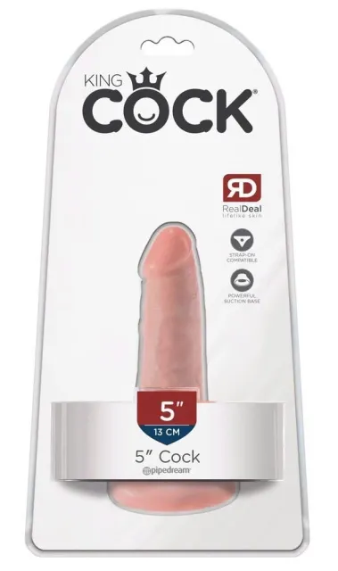 King Cock 5 inch - Dildo, W kolorze cielistym, 14 cm