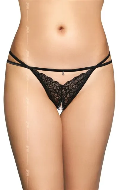 Трусики-стринги SoftLine G-String 2496, M/L (черный)