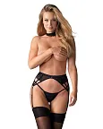 Пояс для чулок Obsessive Donarella, XL/2XL (черный)