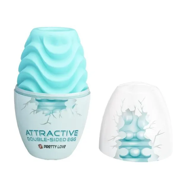 Мастурбатор яйце Pretty Love Attractive Double Sided (бірюзовий)