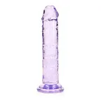Фаллоимитатор RealRock Crystal Clear Realistic Dildo 6'', 14.5 см (фиолетовый)