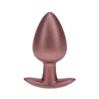 Анальная пробка Ouch! Smooth Anal Plug Metallic L, 8.9 см (розовое золото)