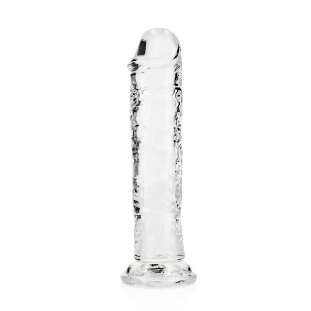 Фалоімітатор RealRock Crystal Clear Realistic Dildo 7'', 20 см (прозорий)