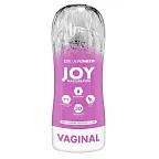 BlueJunker Joy Masturbator Vaginal - Masturbator, Przezroczysty, 16.5 cm